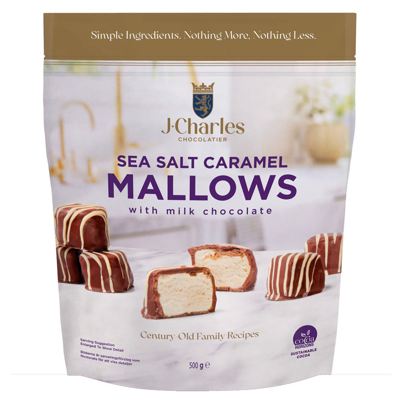 J.Charles sea salt caramel chocolate marshmallows 500g, UK version