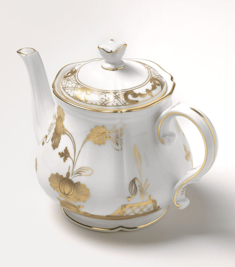 Ginori 1735 Oriente Italiano Aurum Teapot, imported from the UK