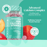 Novomins Calcium & Vitamin D 60 Gummies - 998871