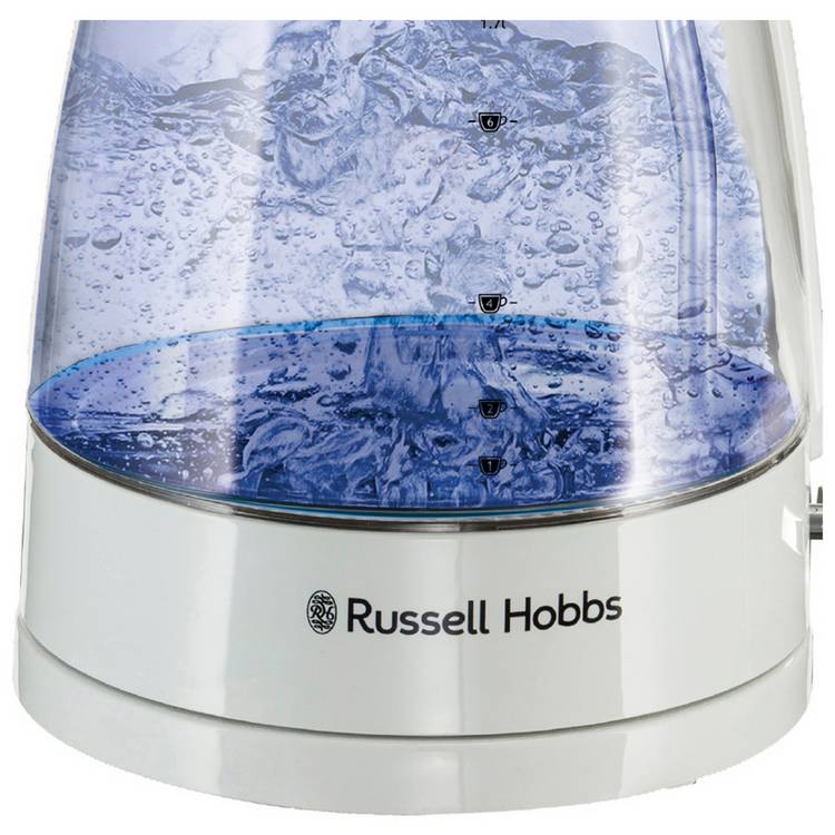 Russell Hobbs classic kettle white 1.7L, imported from the UK