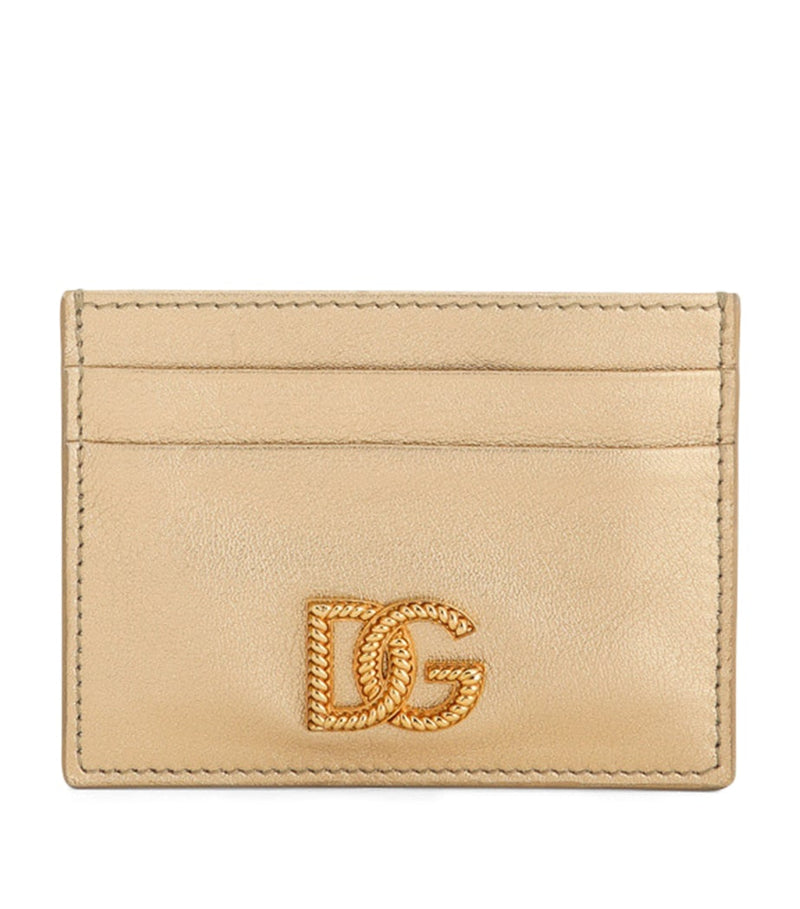 Dolce&Gabbana laminated calfskin logo card holder, UK version