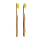 Superdrug Dr Botanicals Bamboo Toothbrush Yellow Twin Savings Pack Manual Toothbrush- Buy online at McGrocer