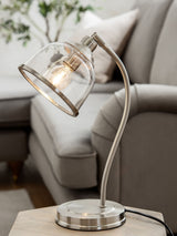 Next Brushed Nickel Gloucester Brushed Chrome Desk Lamp- Buy online at McGrocer
