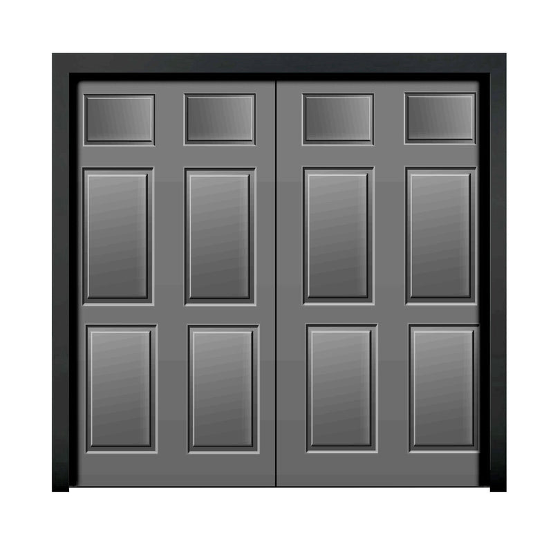 Cardale grey canopy garage door 2.286m, imported from the UK
