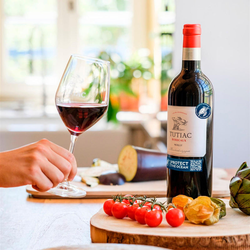 Tutiac Bordeaux Merlot red wine - British product