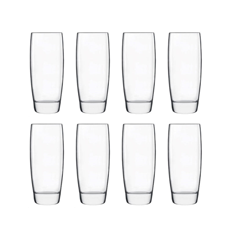 Luigi Bormioli Michelangelo hi-ball glasses 435ml 8 pack (British brand)