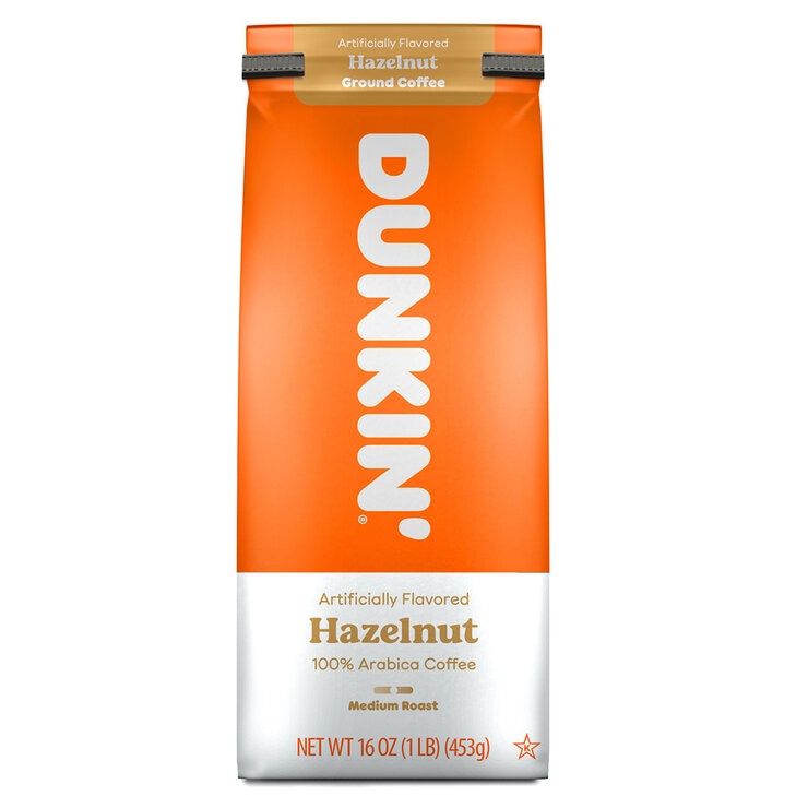 Dunkin Hazelnut Ground Coffee 453g