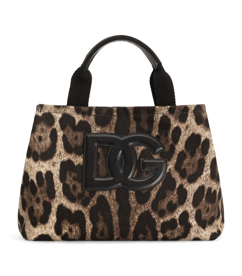 Dolce&Gabbana kids leopard print top-handle bag - British product