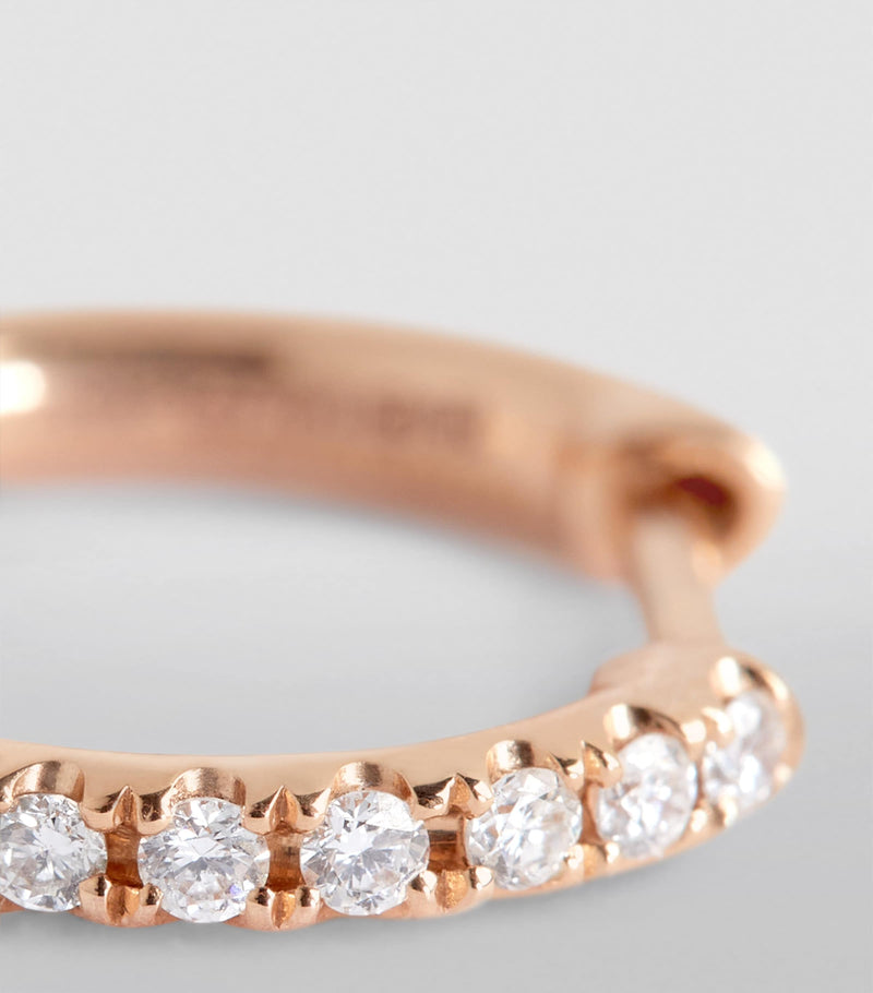 Anita Ko single huggie earring rose gold diamond, imported from the UK