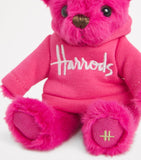 Harrods plush bear keyring with removable hoodie, 9cm height, UK version