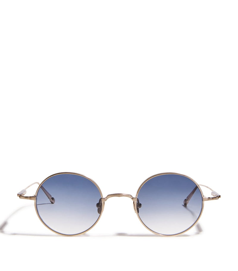 Matsuda M3168 round sunglasses in titanium, UK version