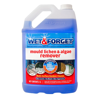 Costco UK Wet & Forget Concentrate Mould, Lichen and Algae Remover Outdoor Cleaner 5 Litre- Buy online at McGrocer