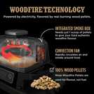 Ninja Woodfire Electric BBQ Grill and Smoker, imported from the UK