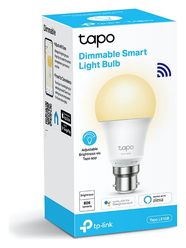 Tapo L510B smart LED white light bulb B22 (British brand)