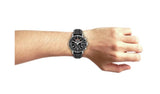 Citizen Eco-Drive black leather strap watch 44mm, UK version