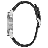 Citizen Eco-Drive black leather strap watch 44mm, UK version