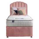 Silentnight Single Divan Bed Set Pink (British brand)