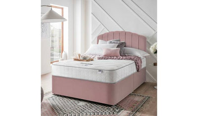 Argos Silentnight Middleton Double Comfort Divan Bed Pink Bed Set- Buy online at McGrocer