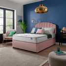 Silentnight Kingsize Memory Divan Bed in Pink (British brand)