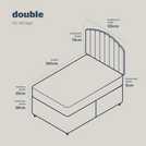 Silentnight Double Divan Bed Blue (British brand)