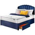 Silentnight Double Divan Bed Blue (British brand)