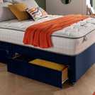 Silentnight Double Bed Set in Blue (British brand)
