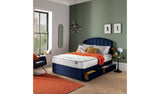 Silentnight Kingsize Divan Bed Blue (British brand)