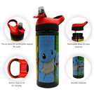 Zak Atlantic Pokemon Multicolour Sipper Water Bottle 600ml (British brand)