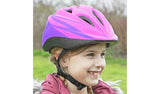 Challenge purple kids bike helmet 48-52cm (British brand)