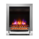 Flare Ember inset electric fire in chrome finish 2kW - British product