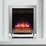 Flare Ember inset electric fire in chrome finish 2kW - British product