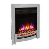 Flare Ember inset electric fire in chrome finish 2kW - British product