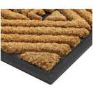 Argos Home Welcome Natural & Black Short Pile doormat 75x45cm - British product