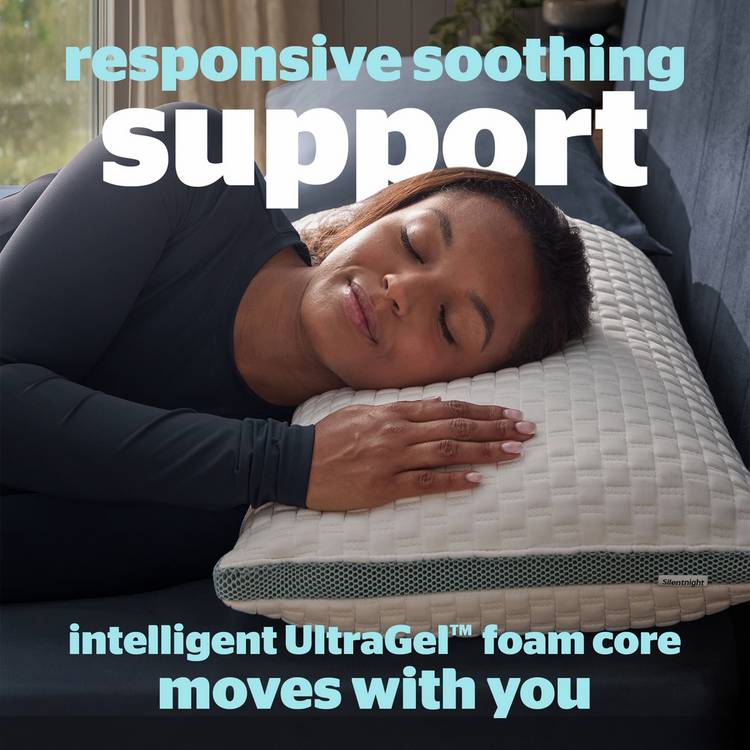 Silentnight Ultragel medium firm pillow 74x48cm - British product