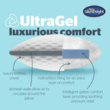 Silentnight Ultragel medium firm pillow 74x48cm - British product