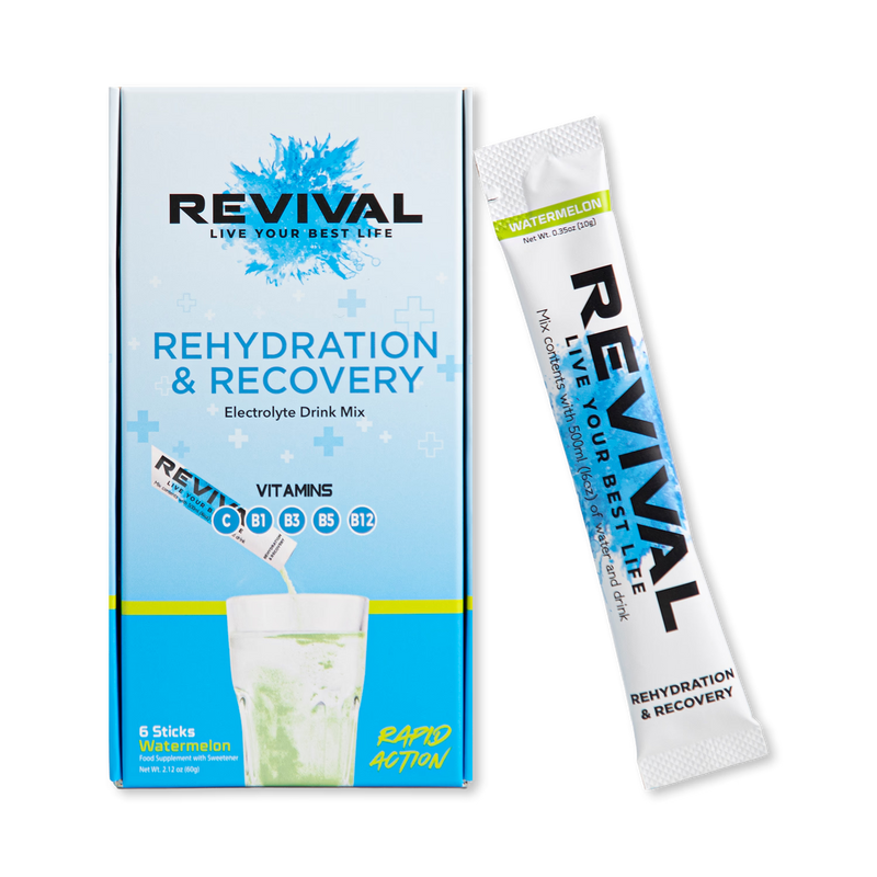 Revival hydration powder watermelon 6 pack, imported from the UK