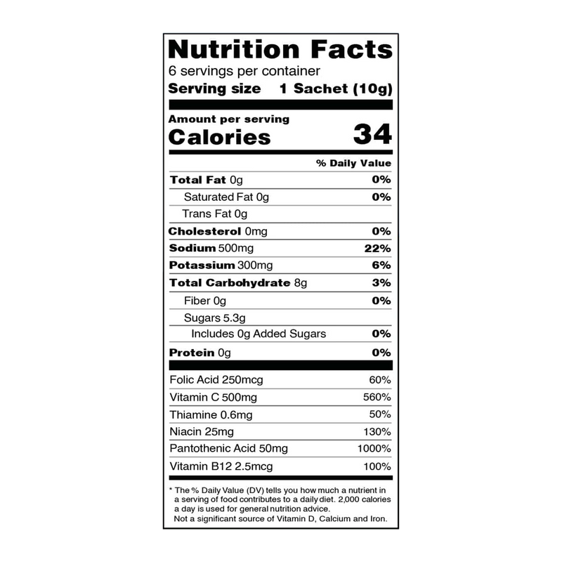 Revival hydration powder watermelon 6 pack, imported from the UK