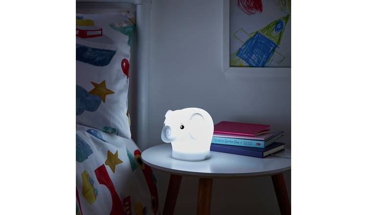 Glow elephant silicone LED nightlight 8 colours (British brand)