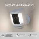 Ring Spotlight Cam Plus security camera white 443g, imported from the UK