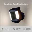 Ring Spotlight Cam Plus security camera in black, imported from the UK