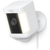 Ring Spotlight Cam Plus plug-in security camera white, imported from the UK