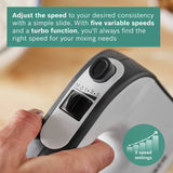 Bosch Styline hand mixer black white 450W (British brand)