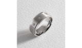 Argos Revere Men's Stainless Steel Cubic Zirconia Wedding Ring - R- Buy online at McGrocer