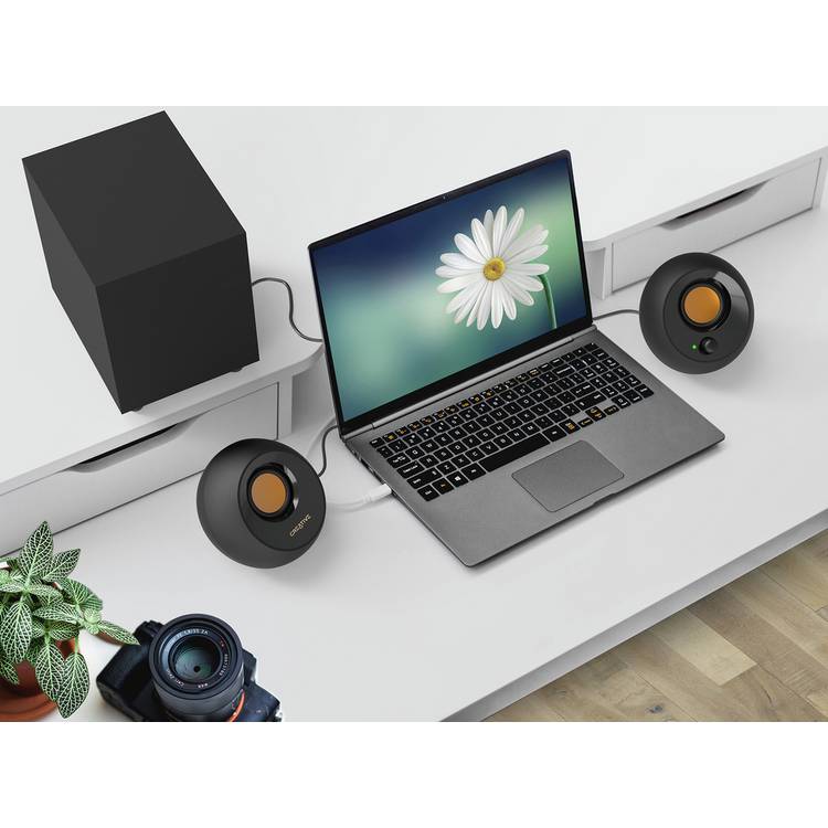Creative Pebble Plus 2.1 USB desktop speakers with subwoofer, imported from the UK