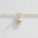 Revere sterling silver anklet with sea star charm, imported from the UK