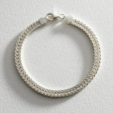 Revere sterling silver fox tail bracelet 21cm, imported from the UK