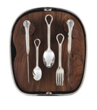 Christofle silver-plated shell carrousel cutlery set for six - British product