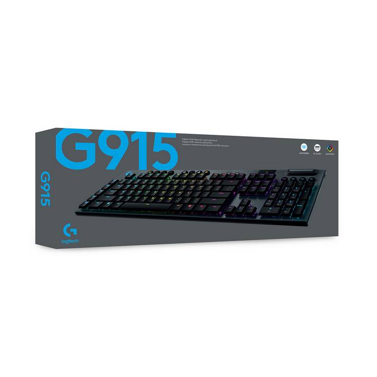 Logitech G915 wireless gaming keyboard black, UK version