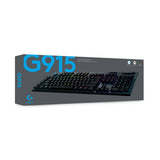 Logitech G915 wireless gaming keyboard black, UK version