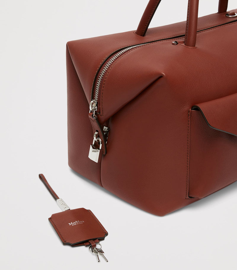 Max Mara Large Leather Boston Bowler Bag, UK version
